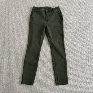 Cosmic Blue Love Olive Green Women's Skinny Pants/Jeans Size 28